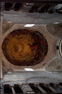 Cattedrale di Pisa, vista della cupola prima del restauro